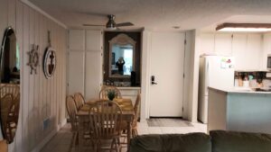 Dining Room and Kitchen View Oceanside Condo B125